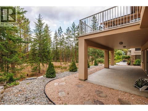 Back Patio at 4170 Gallaghers Forest South, South East Kelowna