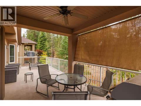 Covered Rear Deck at 4170 Gallaghers Forest South, South East Kelowna