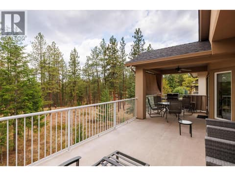 Rear Deck at 4170 Gallaghers Forest South, South East Kelowna