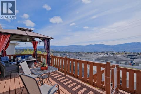 Beautiful sundeck off the kitchen with lake and city views. at 2440 Old Okanagan Highway Unit# 1114, Westbank Centre, West Kelowna
