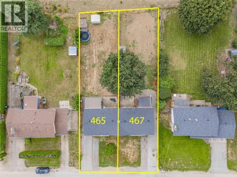 0.34 Acre Lot total, RU4 Zoned *Property outlines are approximate and may not be exact. Actual property lines may vary.* at 465 - 467 Killarney Road, Rutland North, Kelowna