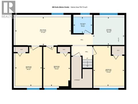 465 Side Basement at 465 - 467 Killarney Road, Rutland North, Kelowna