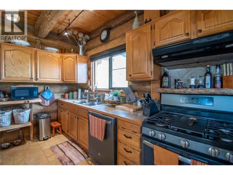 Beautiful oak cabinets! at 1225 Round Lake Road, Armstrong/ Spall.