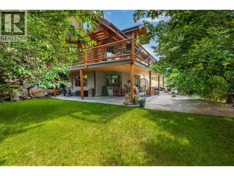 Lower level patio is perfect for those warmer summer days! at 1225 Round Lake Road, Armstrong/ Spall.