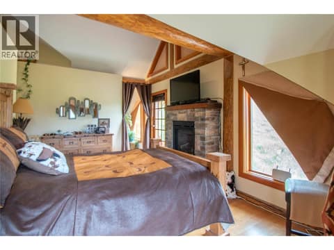 Master Bedroom has beautiful cork flooring! at 1225 Round Lake Road, Armstrong/ Spall.