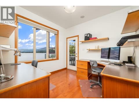 Sitting room/office off master with access to deck at 100 Kestrel Place Unit# 11, Adventure Bay, Vernon