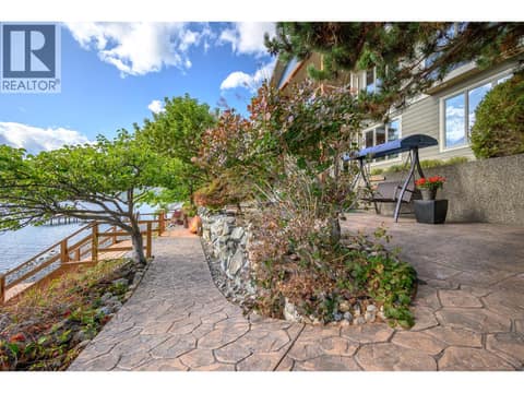 Well maintained path and easy maintenance yard at 100 Kestrel Place Unit# 11, Adventure Bay, Vernon