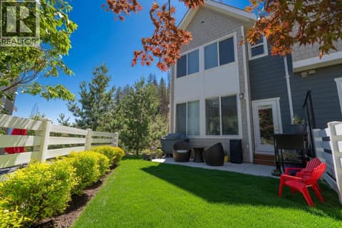Fenced in backyard accessible from the main floor at 2490 Tuscany Drive Unit# 82, Shannon Lake, West Kelowna