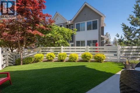 Fenced in backyard accessible from the main floor at 2490 Tuscany Drive Unit# 82, Shannon Lake, West Kelowna
