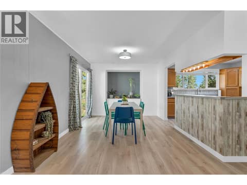Dining room at 3227 McIver Road, Glenrosa, West Kelowna