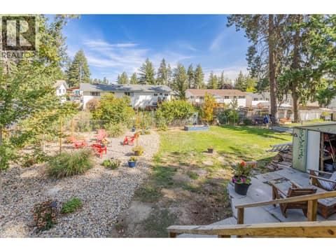Large backyard at 3227 McIver Road, Glenrosa, West Kelowna