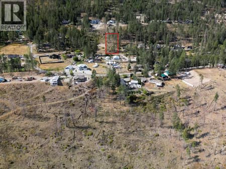 Looking at lot from lake side at 58 Homer Crescent, Okanagan North, Vernon
