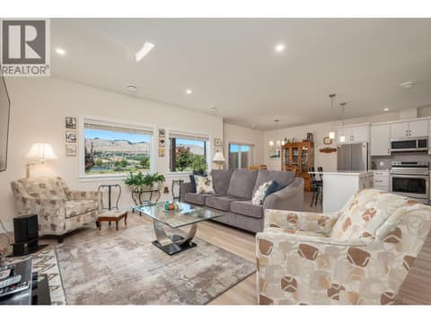 Living, dining and kitchen area at 6600 Okanagan Avenue Unit# 38, Okanagan Landing, Vernon