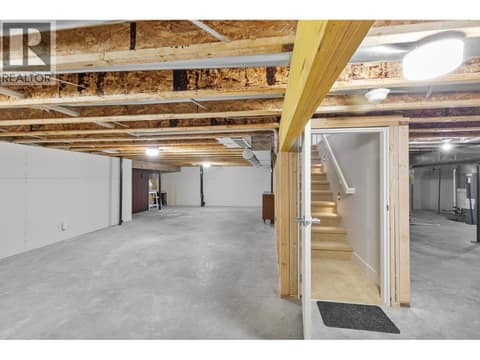 Huge lower 6ft unfinished basement at 13155 Staccato Drive, Lake Country North West