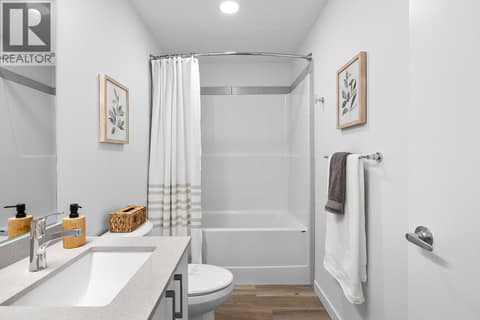 Bathroom. Photos are of a similar home; some features may vary at 1111 Frost Road Unit# 403, Upper Mission, Kelowna