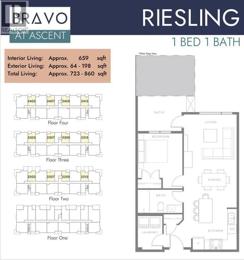 Floorplan at 1111 Frost Road Unit# 403, Upper Mission, Kelowna