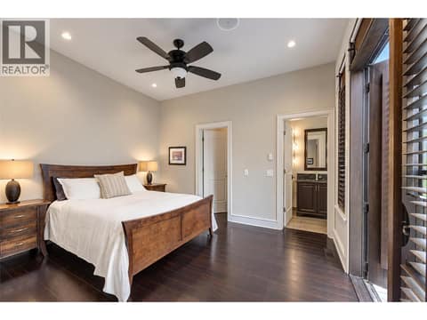 4th bedroom with full ensuite  on main at 3673 Green Bay Landing, Lakeview Heights, West Kelowna