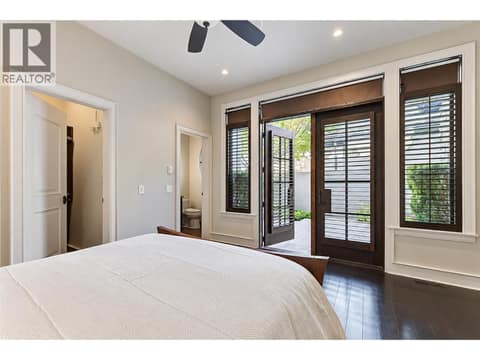 Double doors to front courtyard off 4th bedroom at 3673 Green Bay Landing, Lakeview Heights, West Kelowna