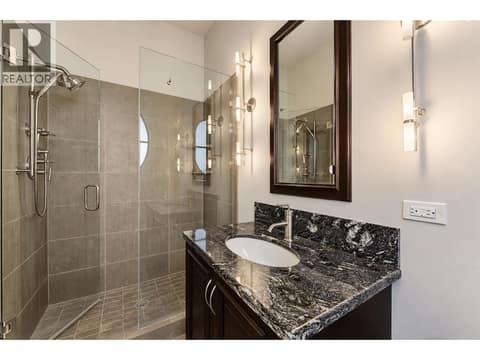 Ensuite bathroom in 4th bedroom on main at 3673 Green Bay Landing, Lakeview Heights, West Kelowna