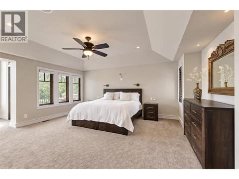 Massive Primary bedroom upstairs at 3673 Green Bay Landing, Lakeview Heights, West Kelowna
