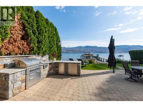 Outdoor BBQ Kitchen centre at 3673 Green Bay Landing, Lakeview Heights, West Kelowna