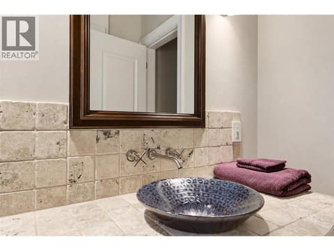 Vasel sink and classy  in-wall plumbing in 2 pace on main at 3673 Green Bay Landing, Lakeview Heights, West Kelowna