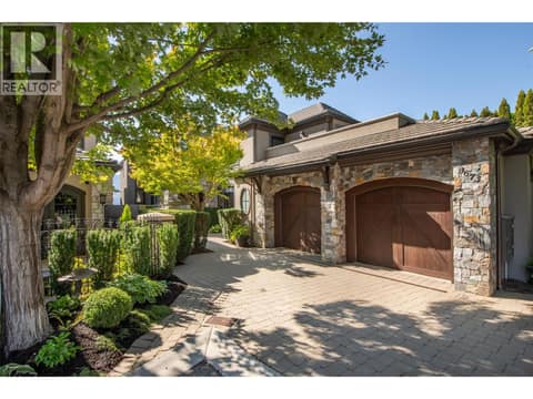 Welcome to your Castle - Beautiful  Rock and stucco exterior at 3673 Green Bay Landing, Lakeview Heights, West Kelowna