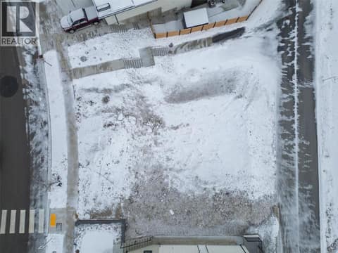 Aerial of lot. Elk on top, laneway beneath. at 1167 Elk Street, Columbia/Duncan, Penticton