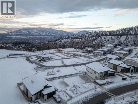 Aerial of neighborhood and lot. Elk on top, laneway beneath. at 1167 Elk Street, Columbia/Duncan, Penticton