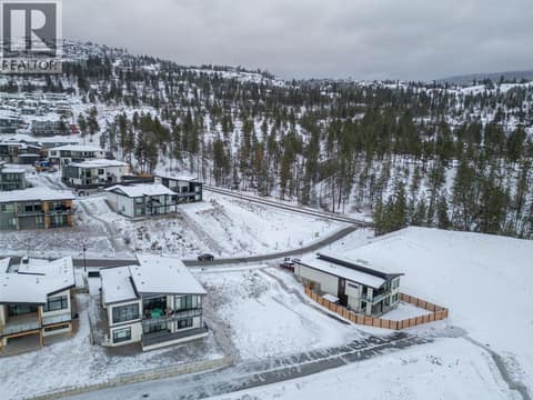 Aerial of neighborhood and lot. Elk on top, laneway beneath. at 1167 Elk Street, Columbia/Duncan, Penticton