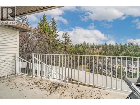 Private covered upper deck at 3819 Glen Canyon Drive, Westbank Centre, West Kelowna