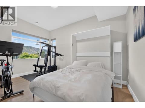 Fourth bedroom downstairs at 3555 Boxwood Road, McKinley Landing, Kelowna