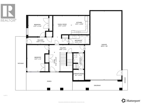 Lower level floor plan at 3555 Boxwood Road, McKinley Landing, Kelowna