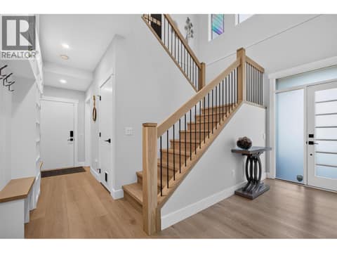 Spacious entryway on the lower level at 3555 Boxwood Road, McKinley Landing, Kelowna