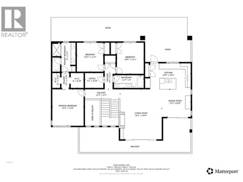 Upper level floor plan at 3555 Boxwood Road, McKinley Landing, Kelowna