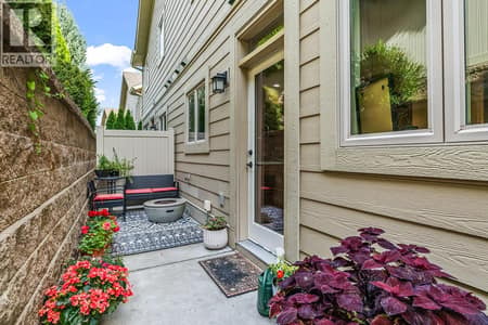 Back patio with privacy. at 2283 Shannon Heights Court Unit# 6, Shannon Lake, West Kelowna