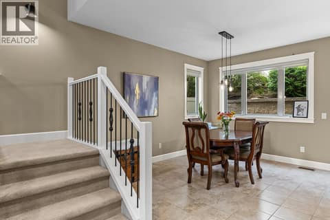 Dining area suited for a large table. Perfect for family/friend gatherings! at 2283 Shannon Heights Court Unit# 6, Shannon Lake, West Kelowna