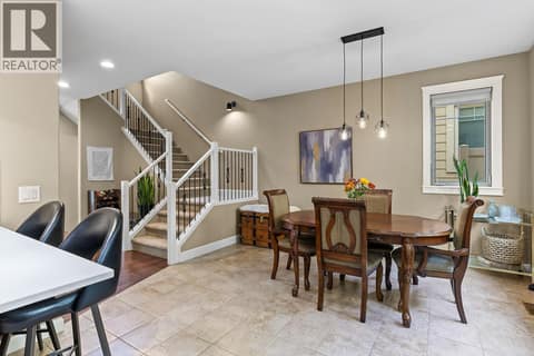 Large dining space with updated fixtures. at 2283 Shannon Heights Court Unit# 6, Shannon Lake, West Kelowna