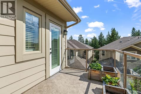 Primary Deck, perfect for private coffee time or your little herb garden! at 2283 Shannon Heights Court Unit# 6, Shannon Lake, West Kelowna