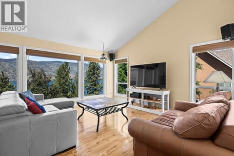 Vaulted ceilings for ample West Facing sun in this spacious living room. at 2620 Arthur Road, McKinley Landing, Kelowna