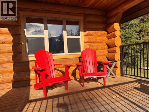 Front deck at 2716 Big Bend Highway Road, West & North Highway 1, Golden