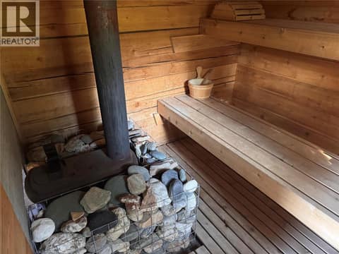 Sauna interior at 2716 Big Bend Highway Road, West & North Highway 1, Golden