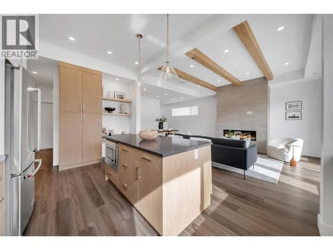 Kitchen with quartz counters and stainless appliances at 2100 Campbell Place Unit# 154, Lakeview Heights, West Kelowna