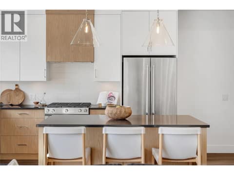 Kitchen with quartz counters and stainless appliances at 2100 Campbell Place Unit# 154, Lakeview Heights, West Kelowna