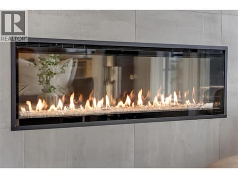 Linear fireplace at 2100 Campbell Place Unit# 154, Lakeview Heights, West Kelowna