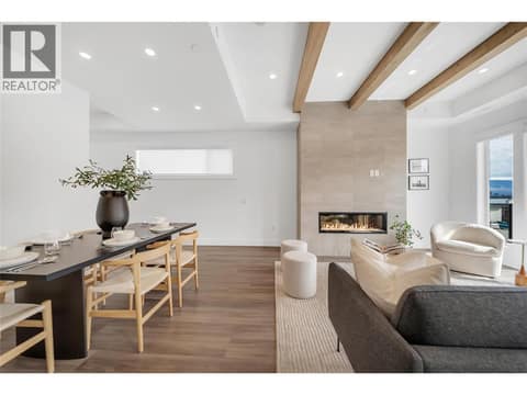 Living room and dining room at 2100 Campbell Place Unit# 154, Lakeview Heights, West Kelowna