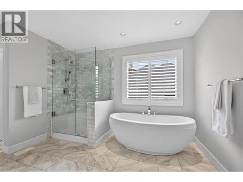 Beautiful 5 piece ensuite with 2 walk-in closets at 1996 Twin Ridge Court, Wilden, Kelowna