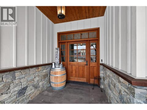 Covered front door at 1996 Twin Ridge Court, Wilden, Kelowna