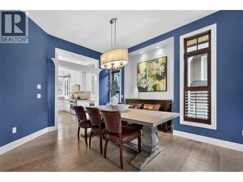 Formal dining room at 1996 Twin Ridge Court, Wilden, Kelowna