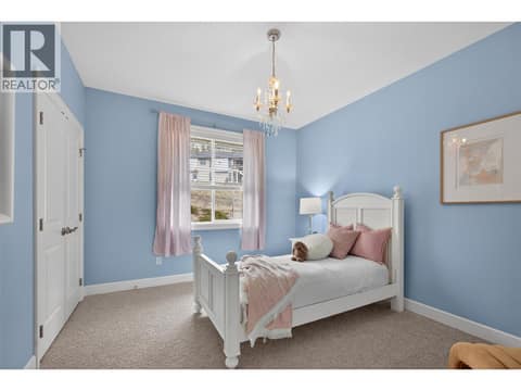 Third bedroom on the upper level at 1996 Twin Ridge Court, Wilden, Kelowna